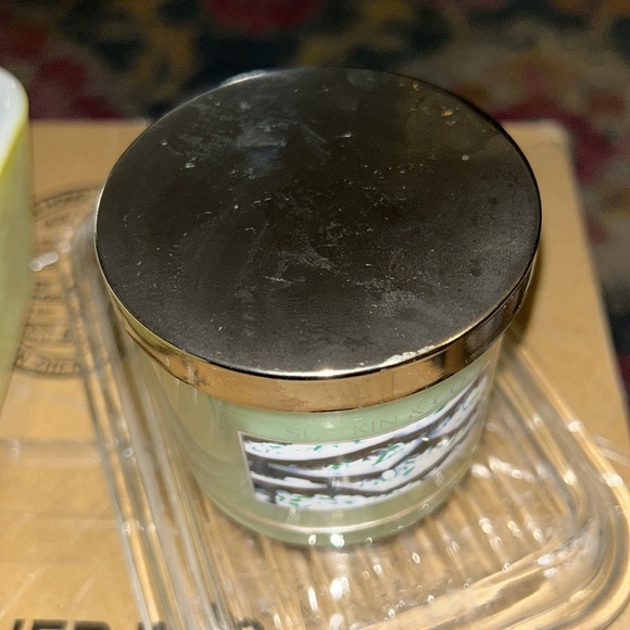 NWT Bath and Body Works Slatkin & Co. MINT CHOCOLATE Candle 4oz - Picture 2 of 7